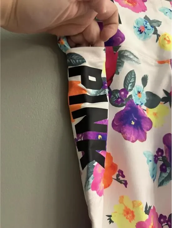 Victoria’s Secret PINK Floral High Waist Ultimate 7/8 Leggings NWT Size Sm - Picture 5 of 8